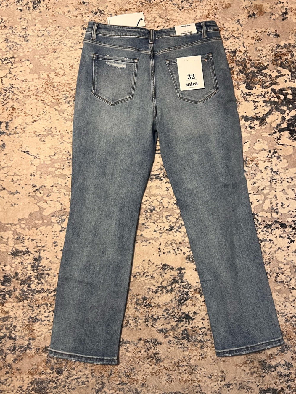 NWT! Mica Jeans in Light Blue with Distressed Knees - Picture 8 of 11